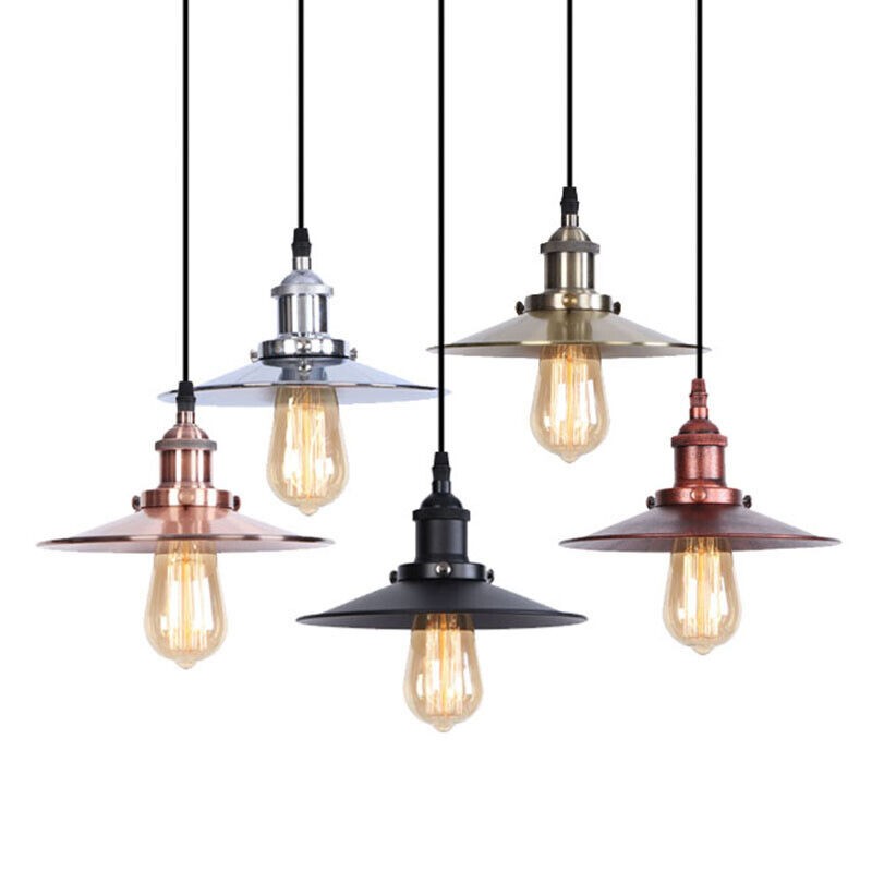 Pendant Light Set Fixture Modern Farmhouse Black Hanging Kitchen Island Metal