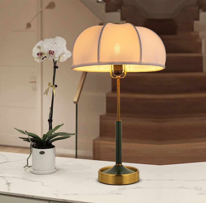 Modern Light Luxury Table Lamp Umbrella Shape Nordic Desk Lamps For Bedroom Home